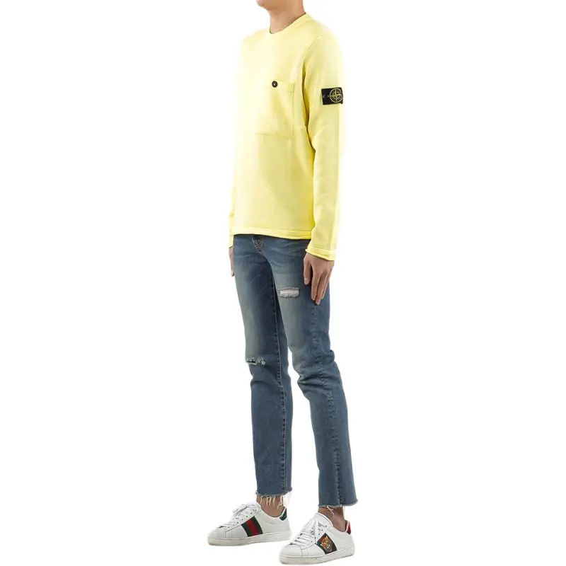 STONE ISLAND Sweater Men's Yellow-3