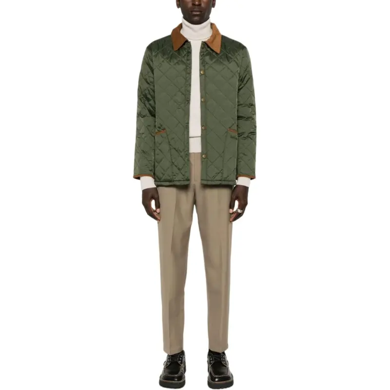 BARBOUR Diamond Quilted Buttoned Jacket-1
