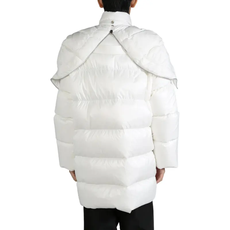 Moncler X RICK OWENS Woven Hooded Cyclopic Coat 'Milk'-4