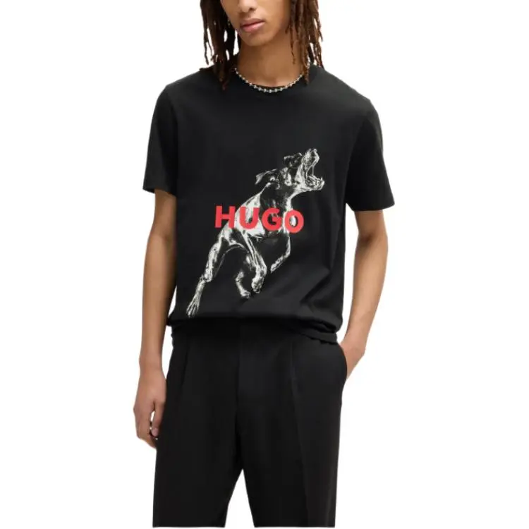 Hugo Graphic Print T shirt-3