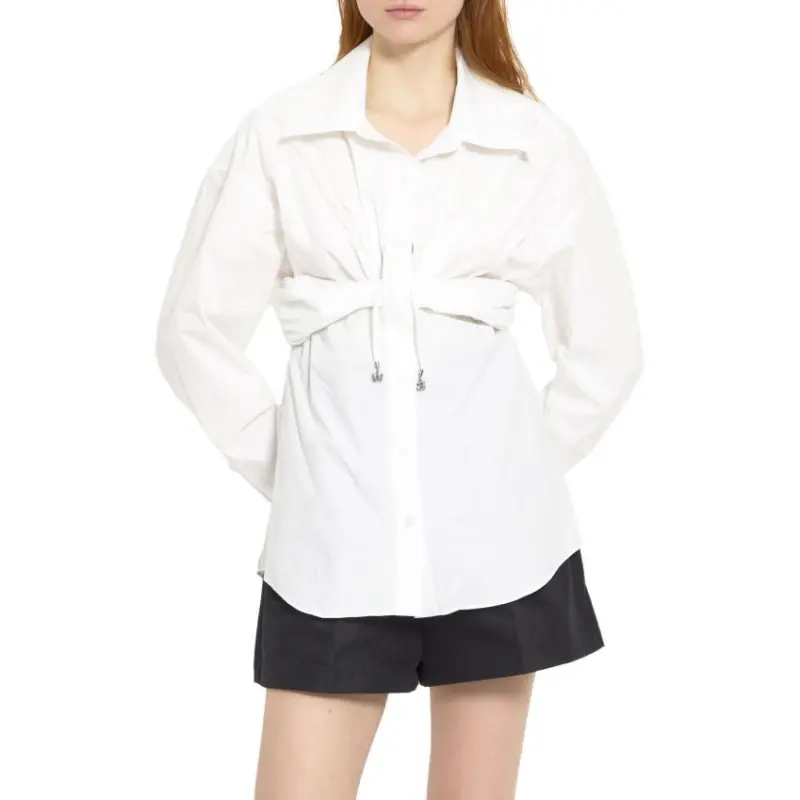 Alexander Wang Ruched Bandeau Shirt-1