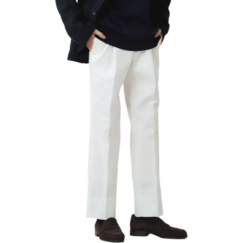 Beams Casual Pants Men White-4