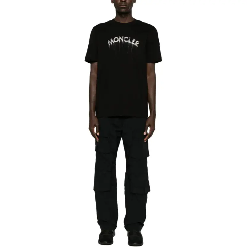 Moncler Logo print Cotton T shirt-4