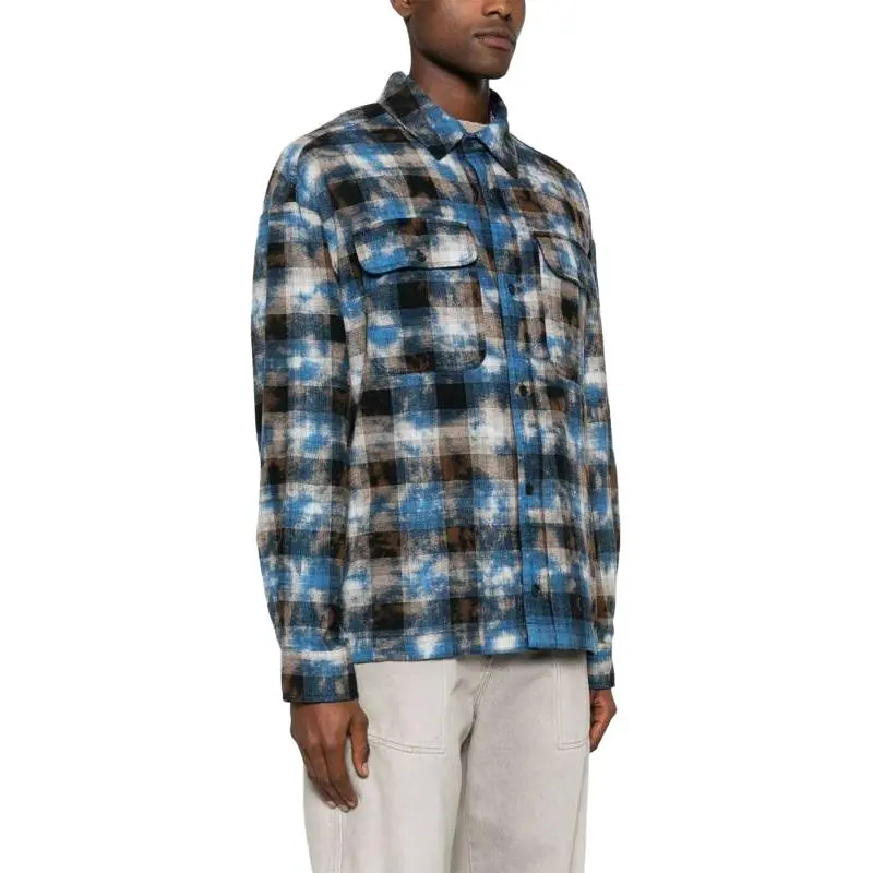 PALM ANGELS Checked Long Sleeved Shirt-3