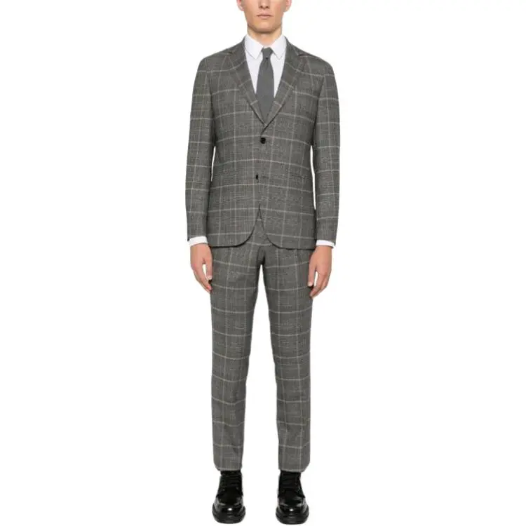 HUGO BOSS Checked Stretch wool Suit-1