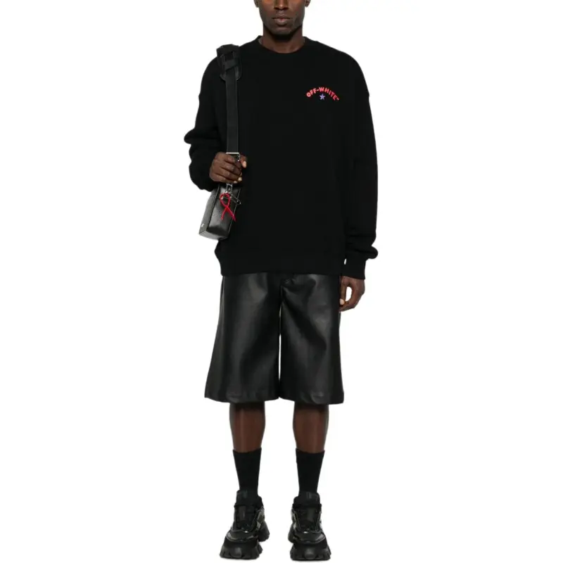 OFF WHITE Logo Printed Crewneck Sweatshirt-2