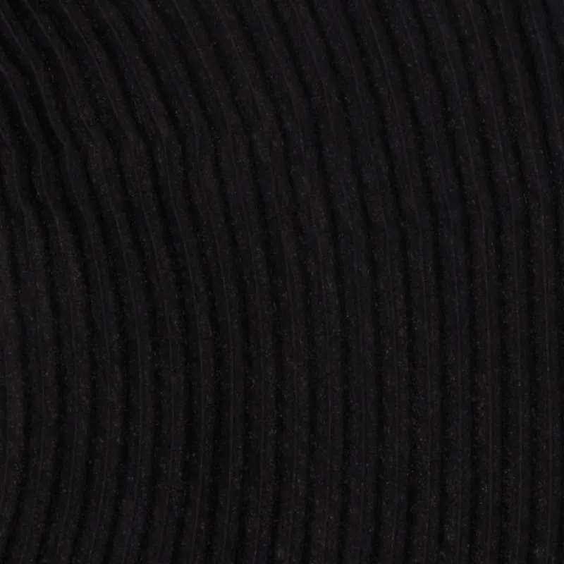 ISSEY MIYAKE Polyester Silk Wool Knit Scarves Women's Black-2