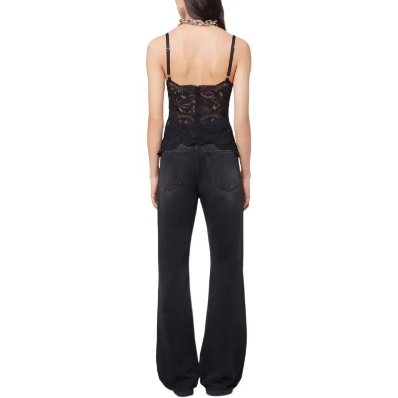 Paco Rabanne Lace V Neck Tank Top-4