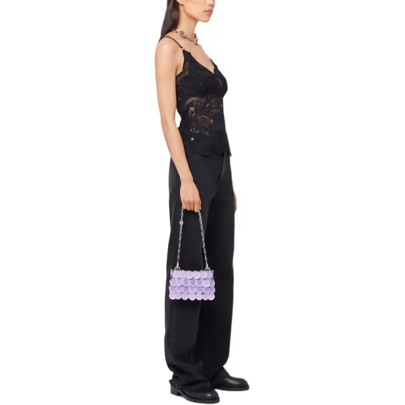Paco Rabanne Lace V Neck Tank Top-3