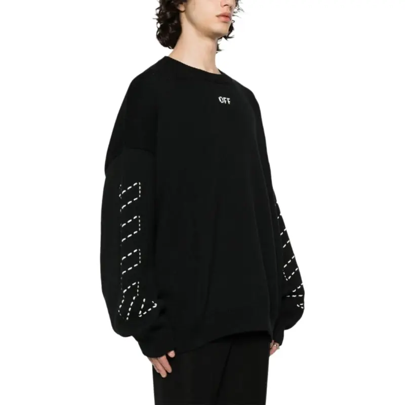 OFF WHITE Arrow Printed Crewneck Sweatshirt-3