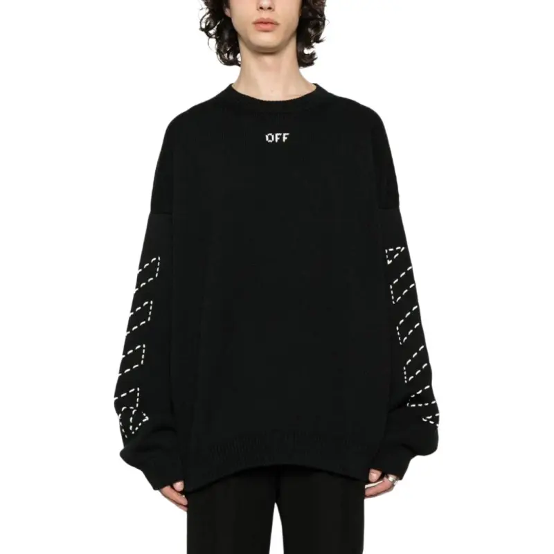 OFF WHITE Arrow Printed Crewneck Sweatshirt-4
