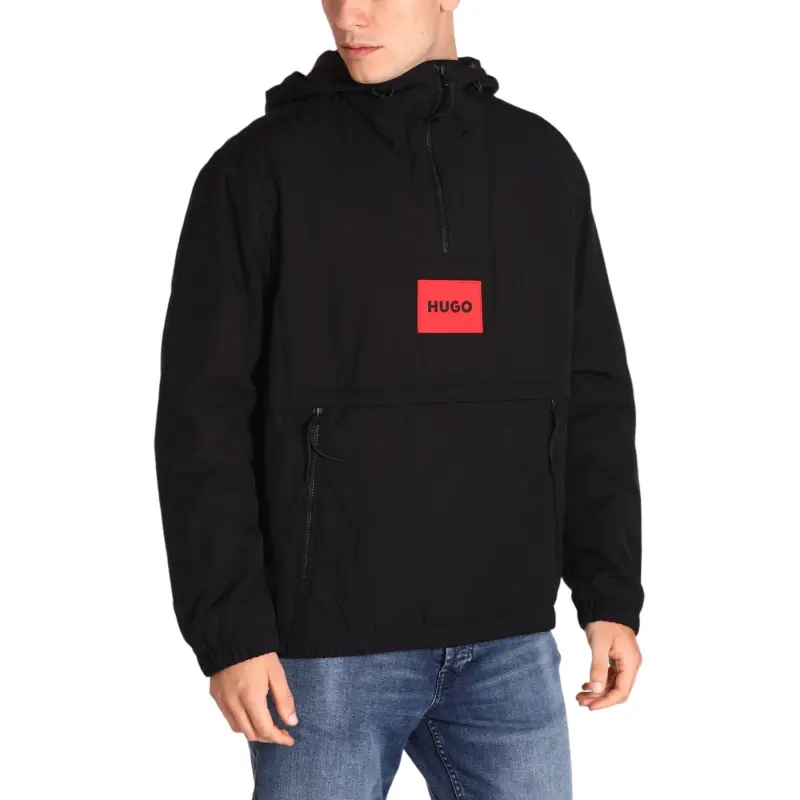 HUGO BOSS Logo Patch Hooded Jacket-3