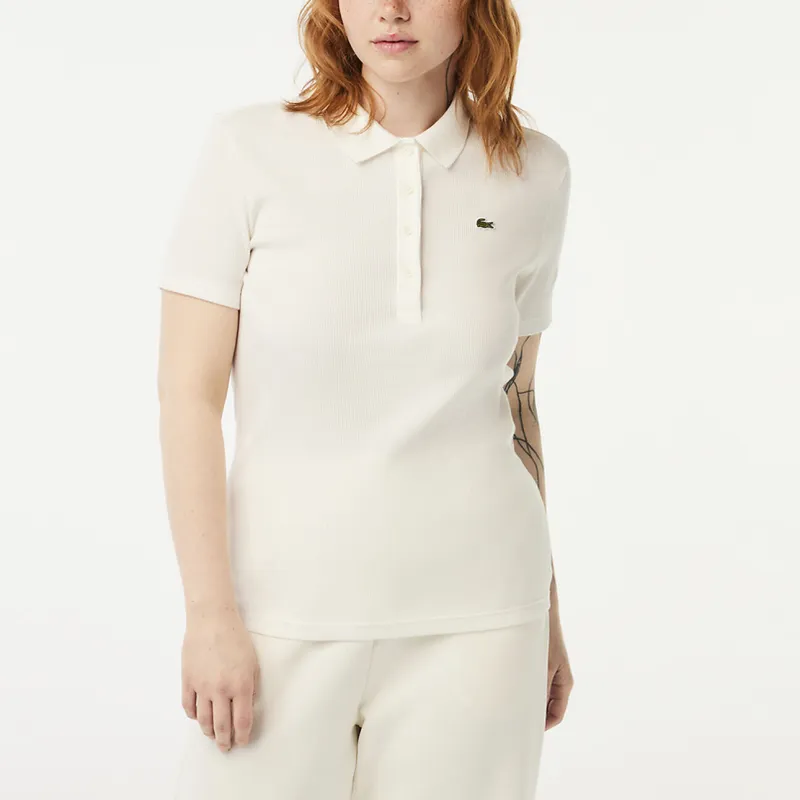 LACOSTE Polo Shirt Women's White-3