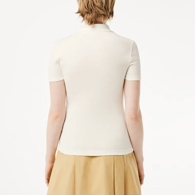 LACOSTE Polo Shirt Women's White-4