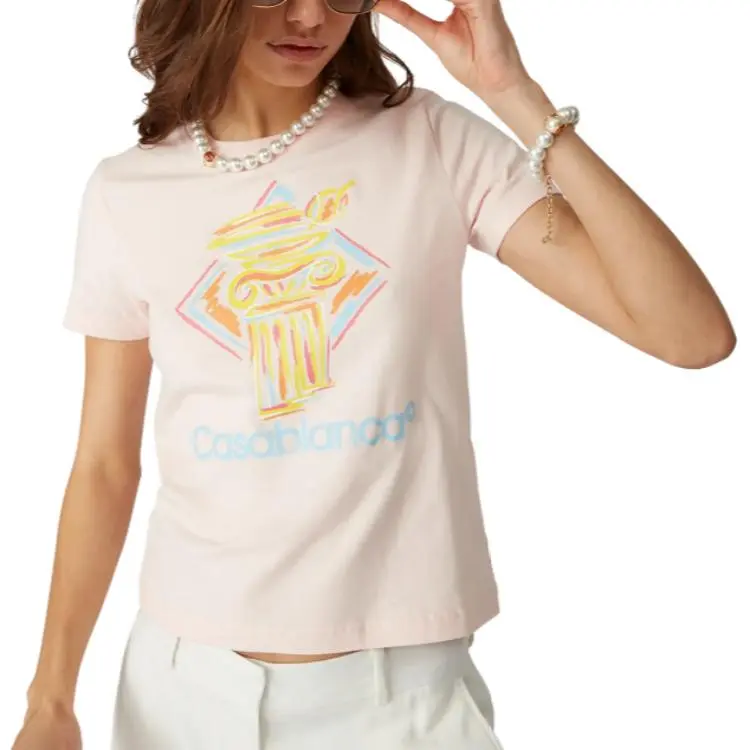 CASABLANCA T Shirts Men Pink-4