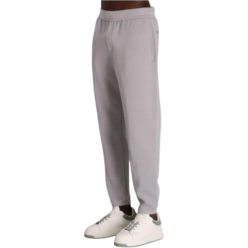 EMPORIO ARMANI Knitted Sports Pants Men's Gray-3