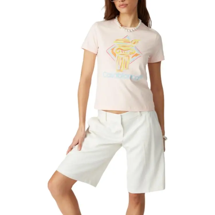 CASABLANCA T Shirts Men Pink-3