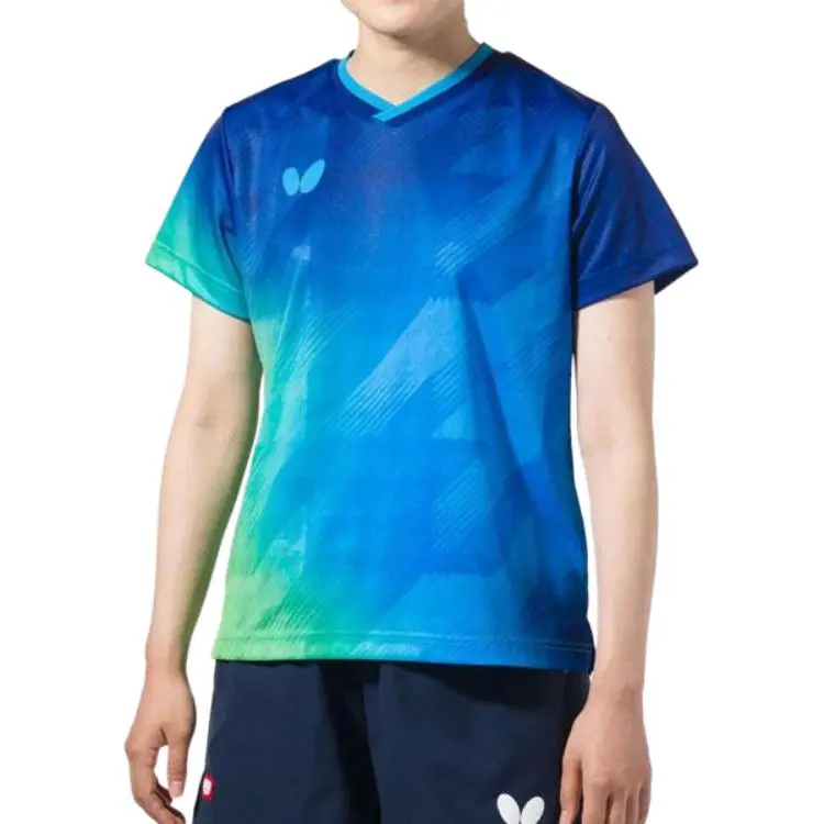 Butterfly T-Shirts Women's Blue-1