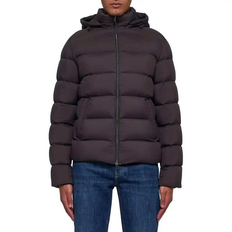 HERNO Hooded Quilted Bomber Jacket-1