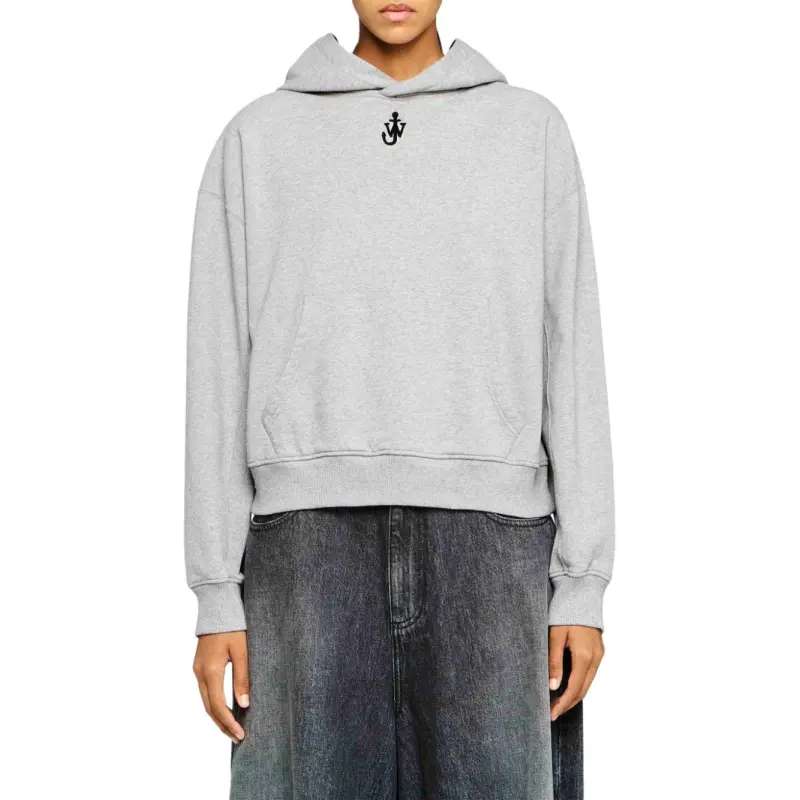 JW Anderson Anchor Logo Cropped Hoodie-3