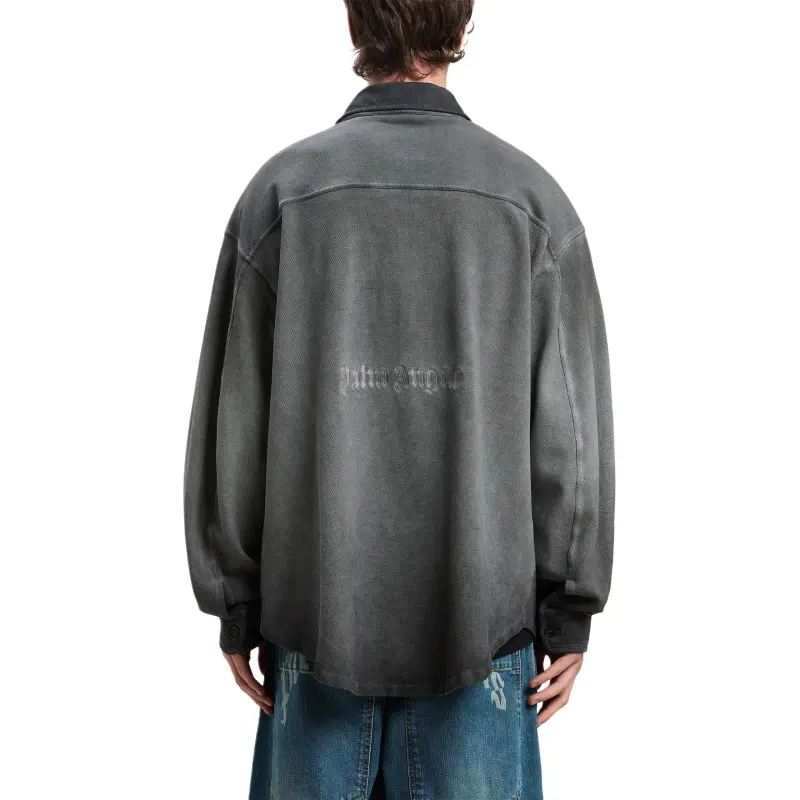 PALM ANGELS Classic Logo Overshirt-4