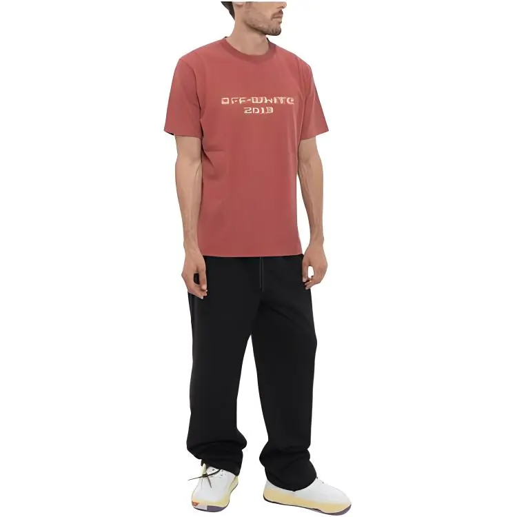OFF WHITE T Shirts Men Red-1