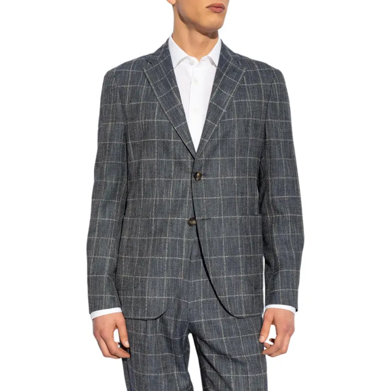 ETRO Single Breasted Checked Blazer-3