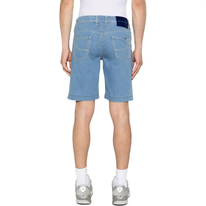 JACOB COHEN Nicolas Logo Patch Denim Shorts-3