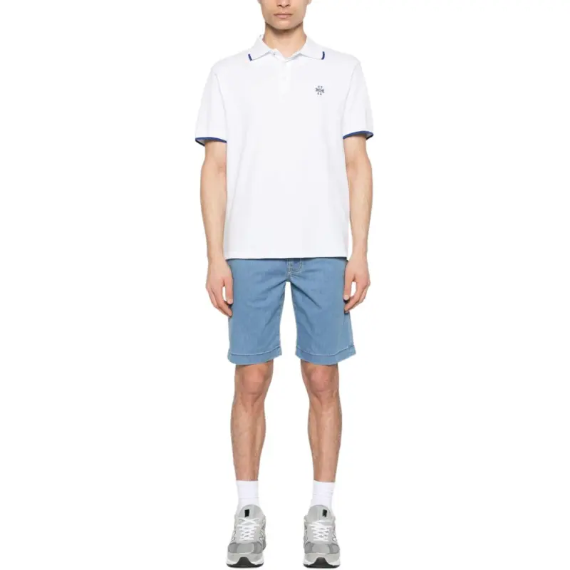 JACOB COHEN Nicolas Logo Patch Denim Shorts-1