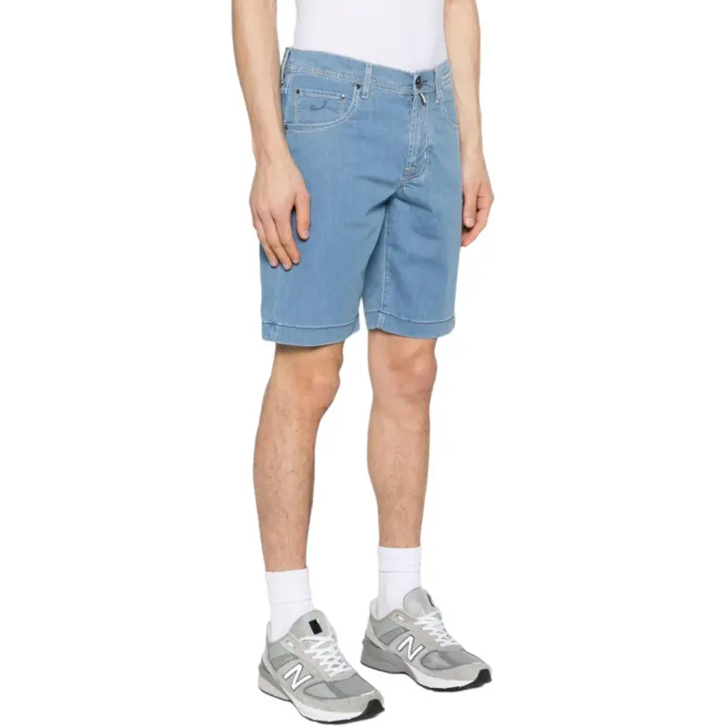 JACOB COHEN Nicolas Logo Patch Denim Shorts-2