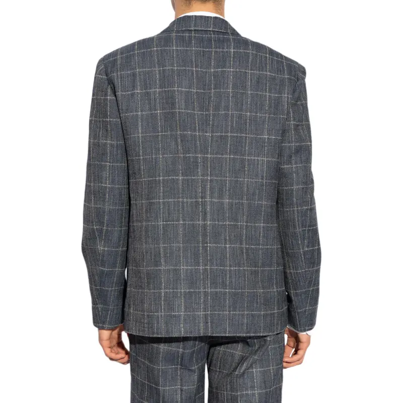 ETRO Single Breasted Checked Blazer-4