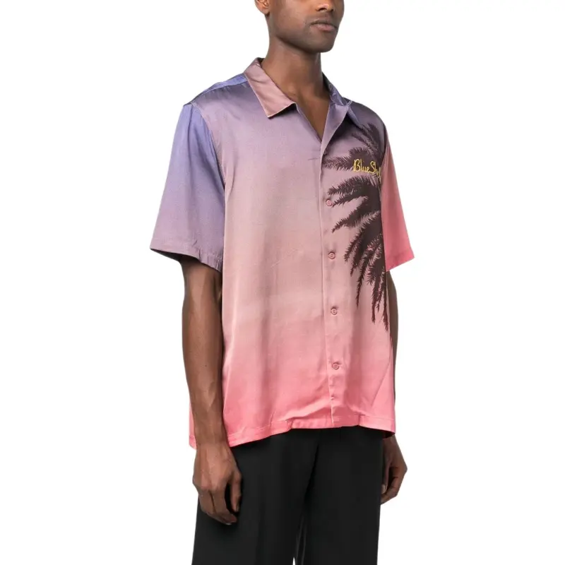 Blue Sky Inn Palm Tree Gradient Shirt-3