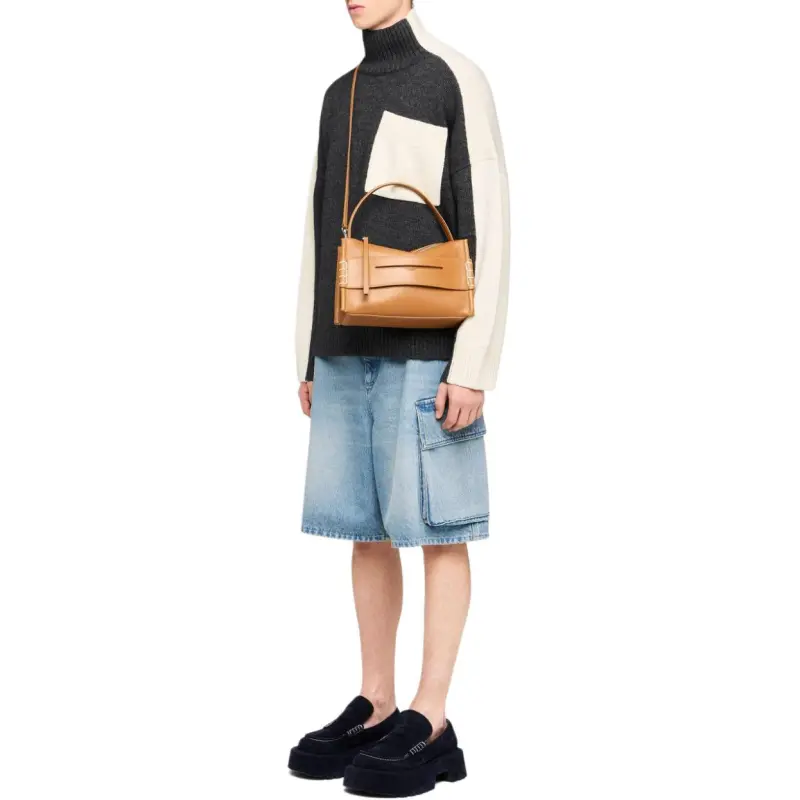 JW Anderson Wide Leg Cargo Denim Shorts-1
