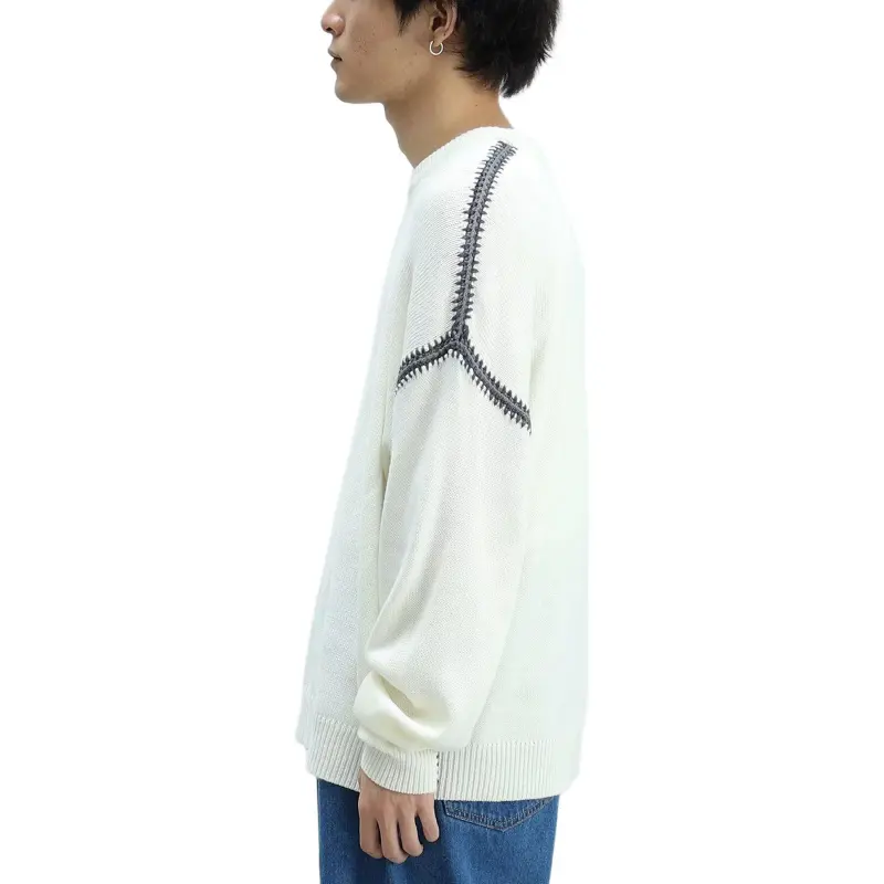 Beams Sweaters Men White-4