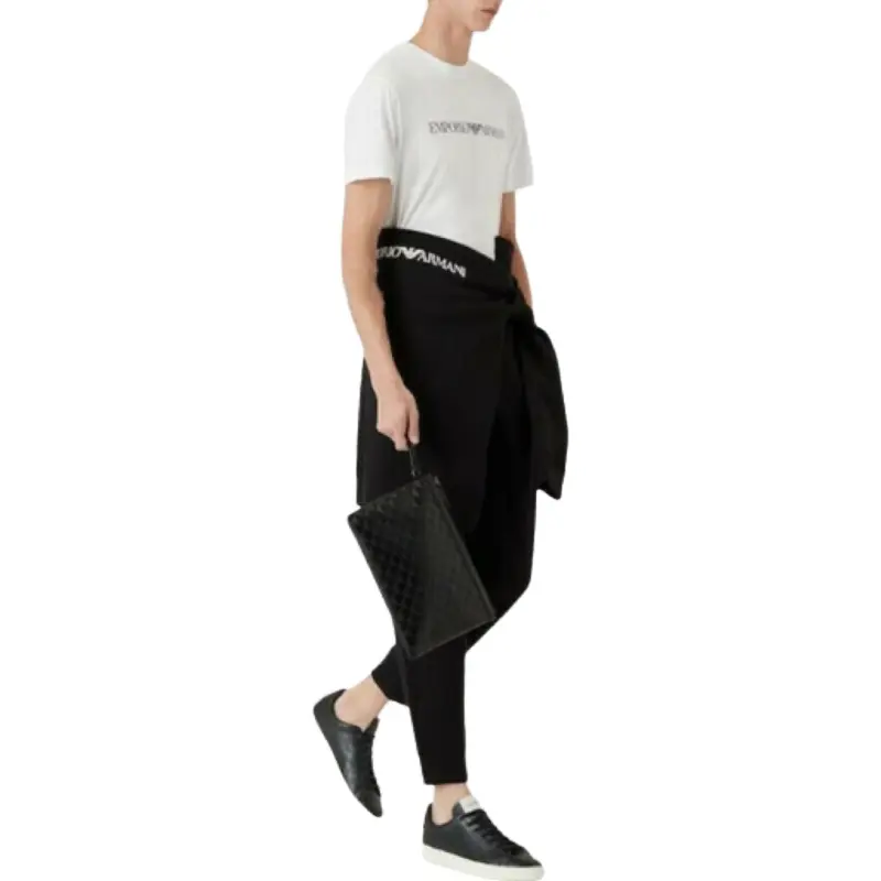 EMPORIO ARMANI Pima jersey T shirt With Logo Print-2