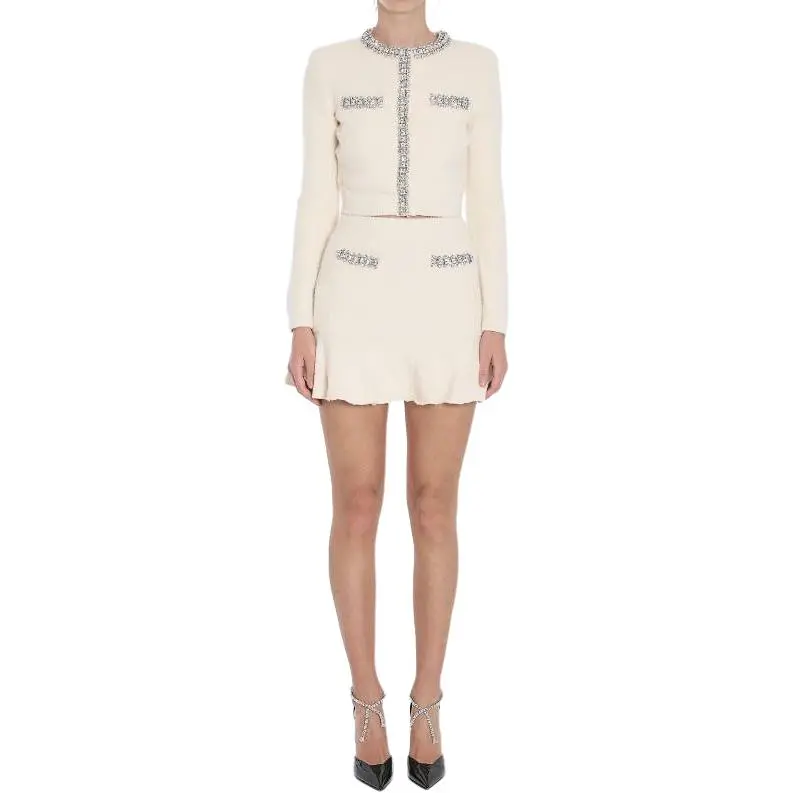 Self portrait Embellished Long Sleeved Cardigan-1