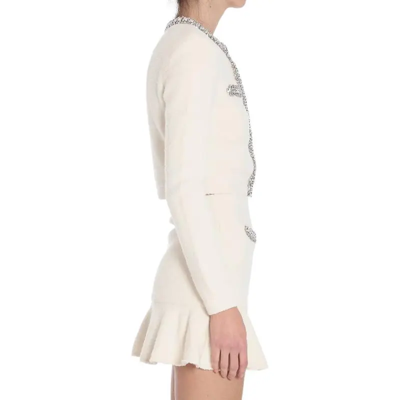 Self portrait Embellished Long Sleeved Cardigan-3