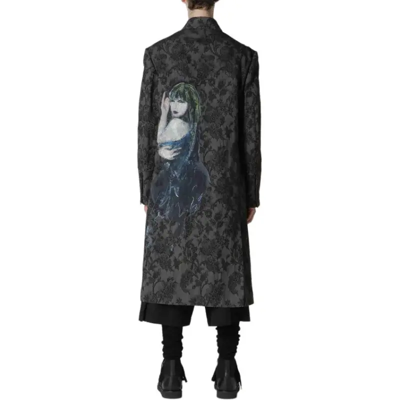 Yohji Yamamoto Coats Men's Dark Gray-4