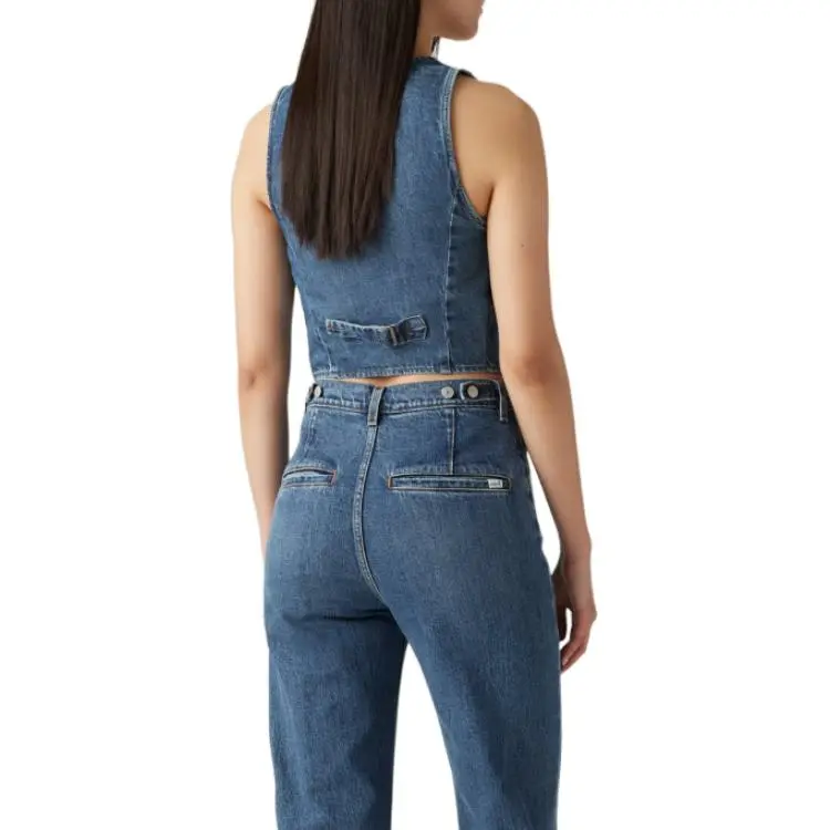 Levis Vests Women's Blue-4