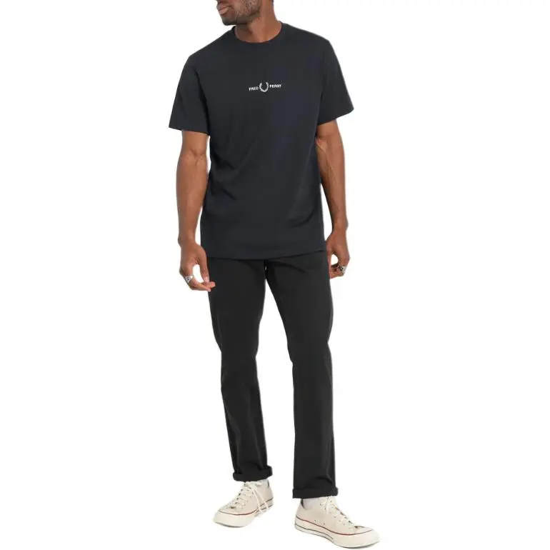 FRED PERRY T Shirt Men's Marine Blue-2