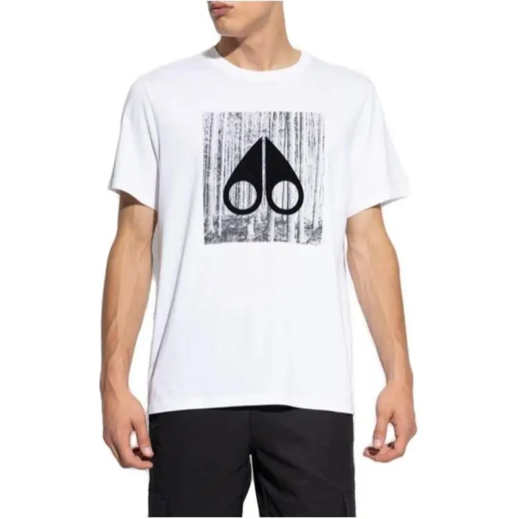 Moose Knuckles Graphic Printed Crewneck T Shirt-1