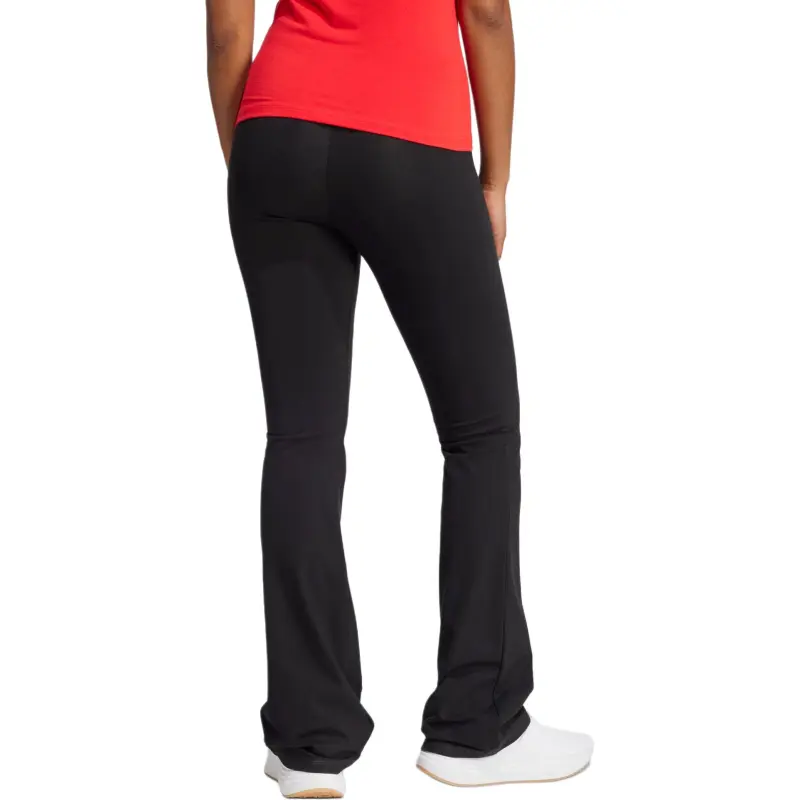 Adidas Women's Essentials Small Logo Flared Leggings Black/White-3