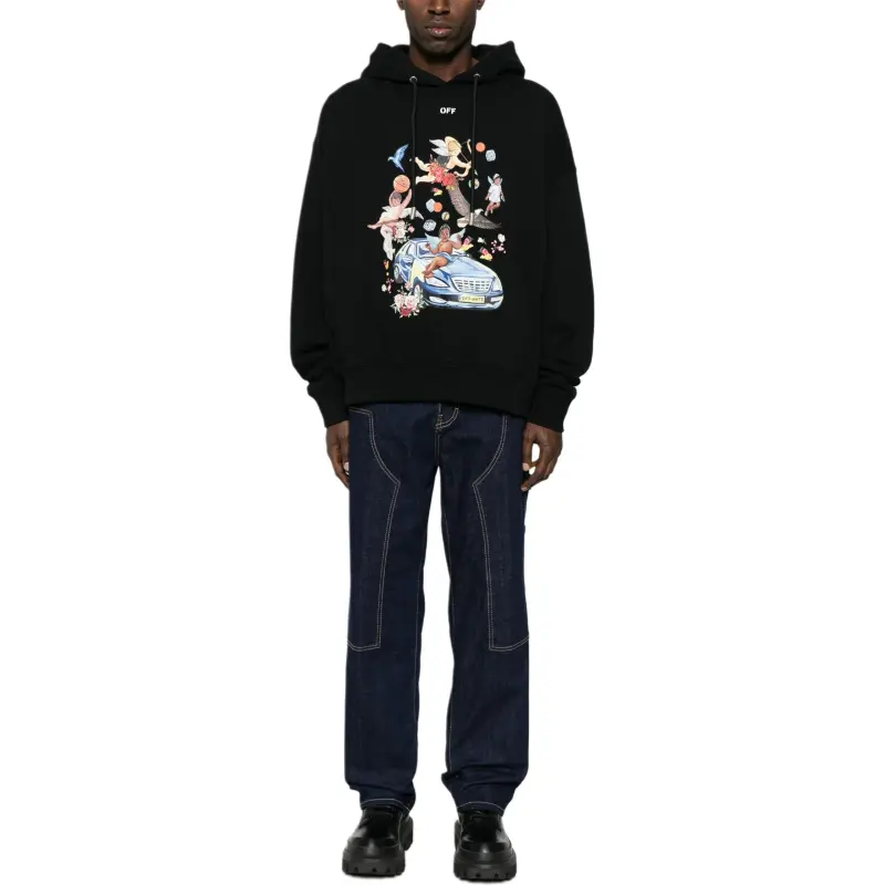 OFF WHITE Fresco Car Skate Hoodie-1