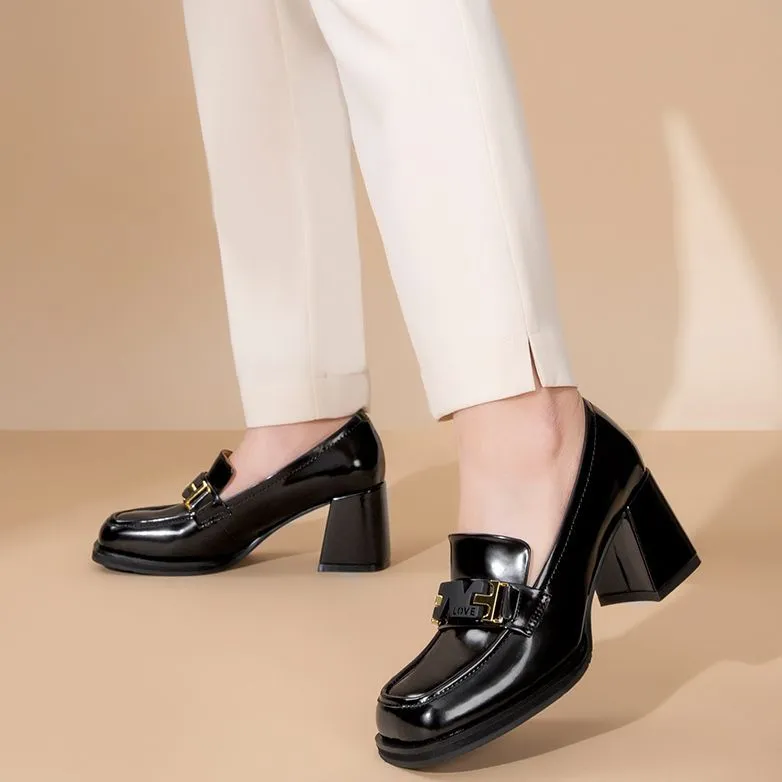 Satchi Chunky Heel High Heels 7.5cm Women's-1