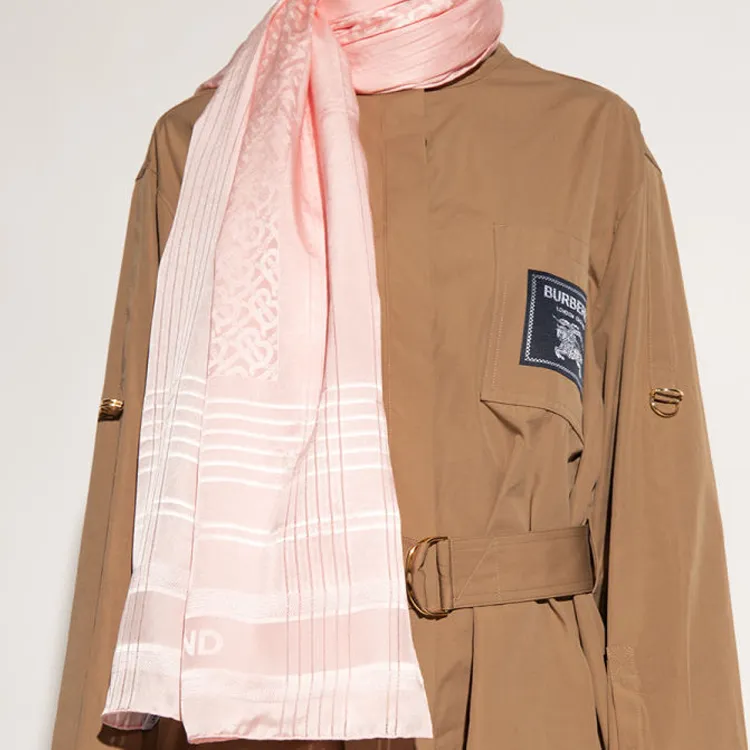 Burberry Silk Scarves Women's Pink-1