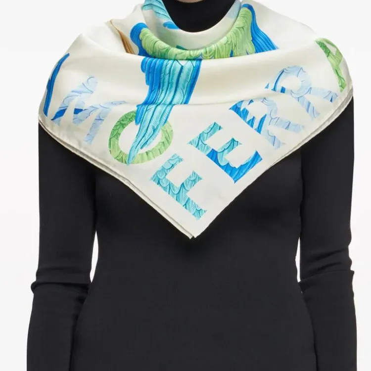 FERRAGAMO Parrot-print Silk Scarf-1