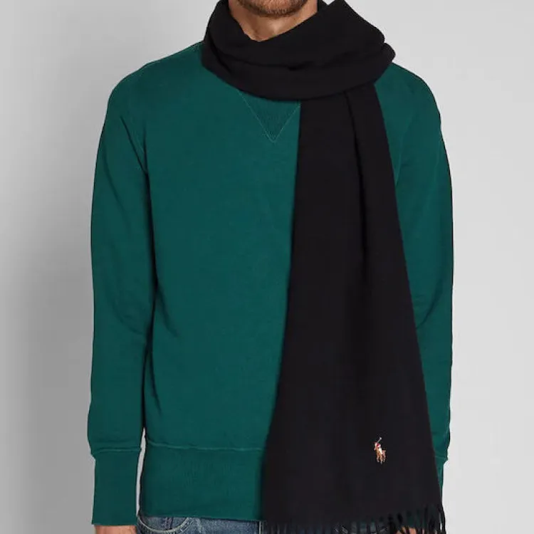 Polo Ralph Lauren Knit Scarves Men's Black-4