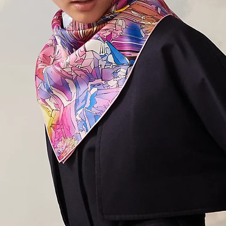 HERMES Silk Scarves Women's Multicolor-1
