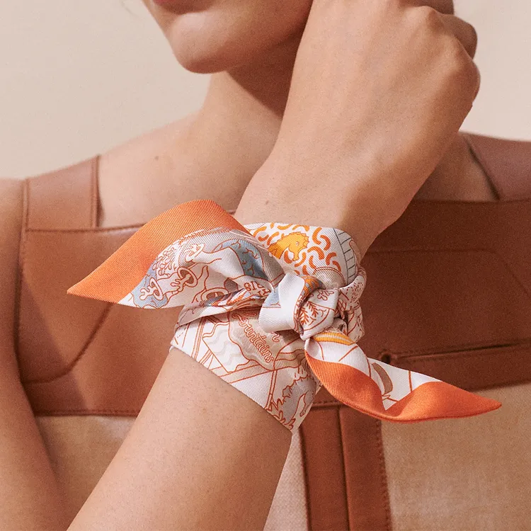 HERMES Silk Scarves Women's Multicolor-4
