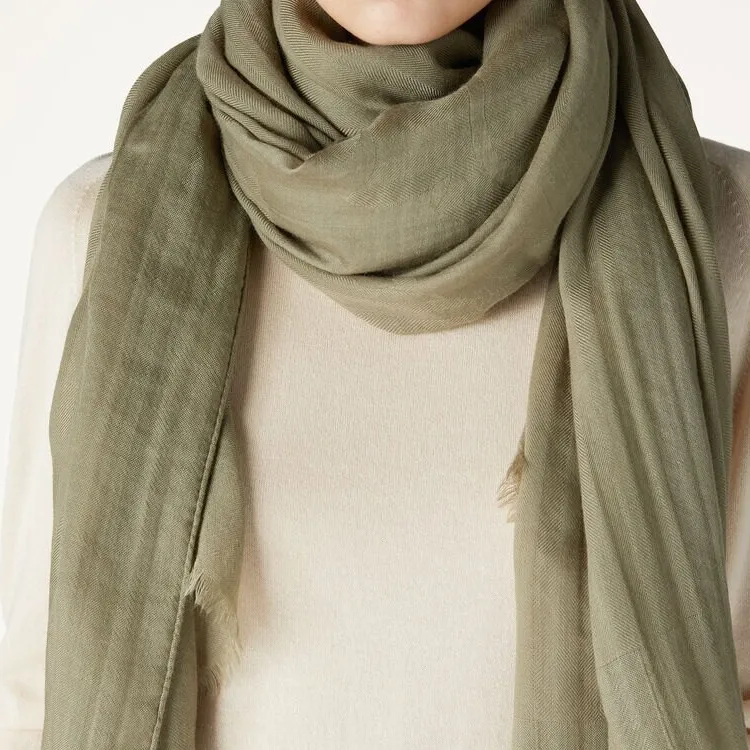 Loro Piana Knit Scarves Women's Green-1
